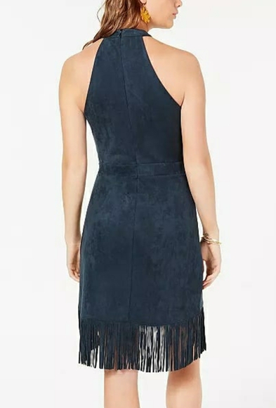 Rosie Harlow Juniors Faux-Suede Fringe Dre Navy - Picture 4 of 4